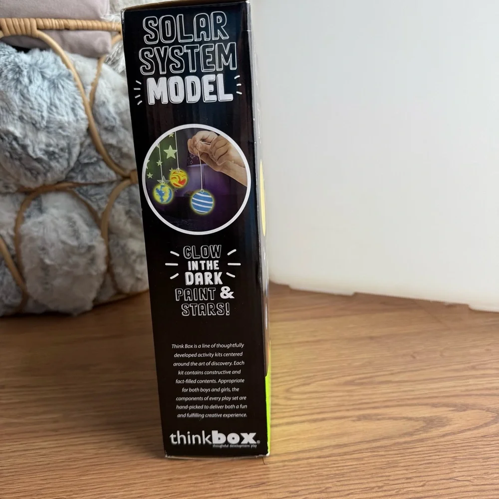 🆕 Thinkbox Solar System Model Kit 🌟 30pc 3D Set + Glow Paint & Stars